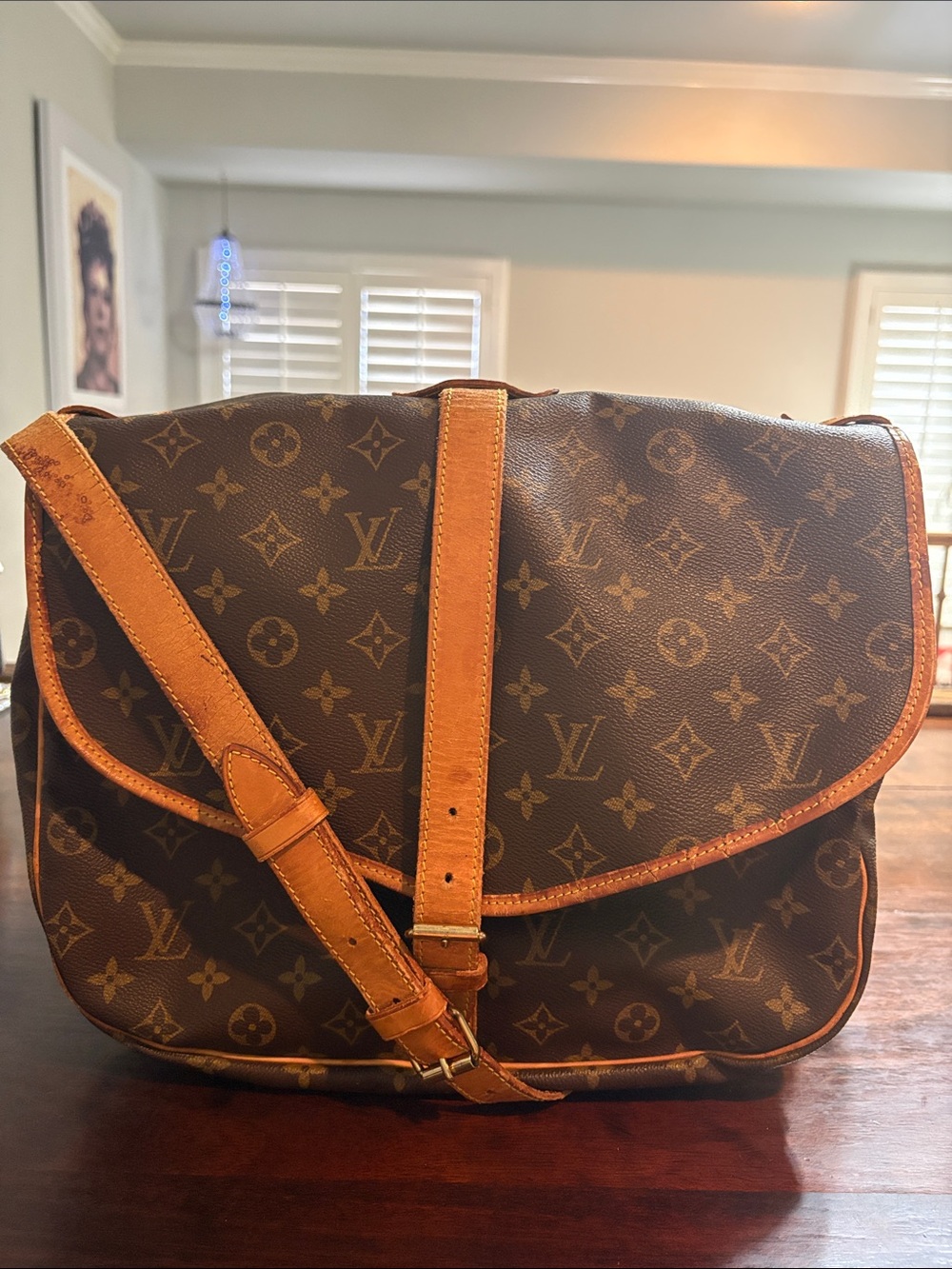 LOUIS VUITTON Samur 35 Monogram Messenger Bag